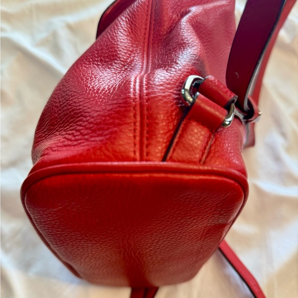 Coach Park Pebbled Leather Turnlock Drawstring Backpack - Picture 7 of 16